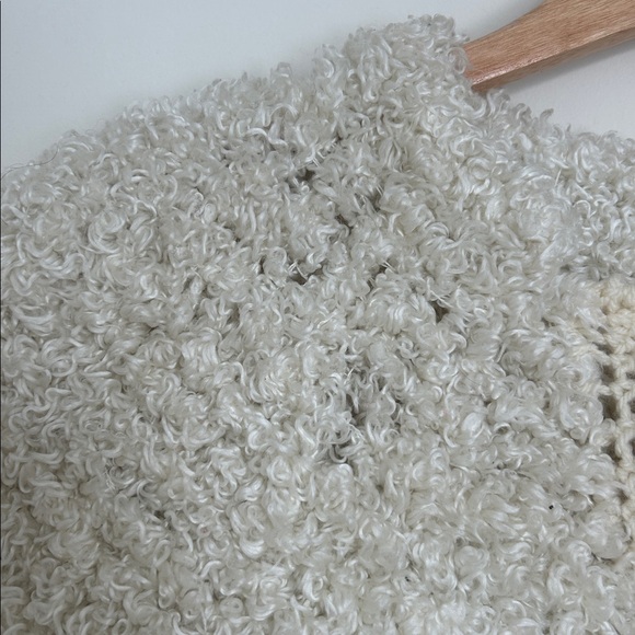 Vintage Cream Textured Cardigan - Picture 8 of 12